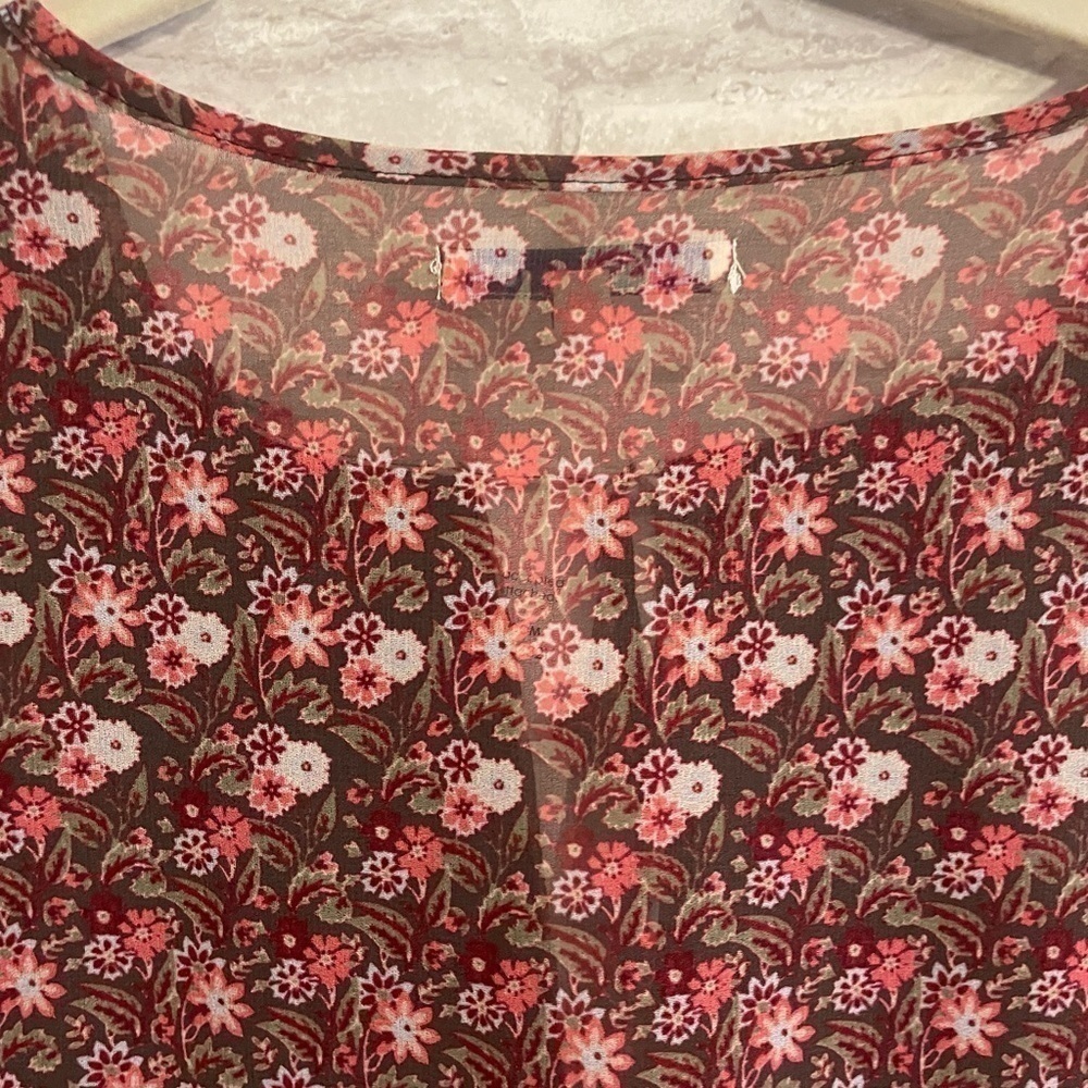 NWT Rebecca Minkoff Paisley Romantic Boho Flutter Sleeve Top Size Small - Picture 10 of 12